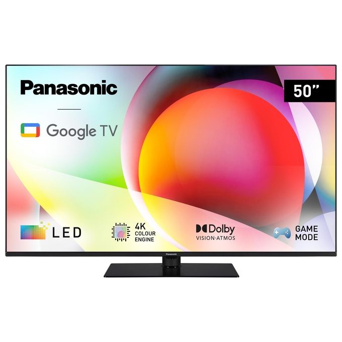 Panasonic TN-50W70AEZ Serie W70 50 inch 4K Ultra HD LED Smart TV 2024 Google Assistant Chromecast Dolby Vision and Atmos Game Mode Bluetooth per Un Esperienza Visiva Ottimale