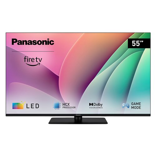 PANASONIC TV-55W80AEZ TV LED, SMART TV, 55 ", Processore HCX Processor, Nero, Classe E