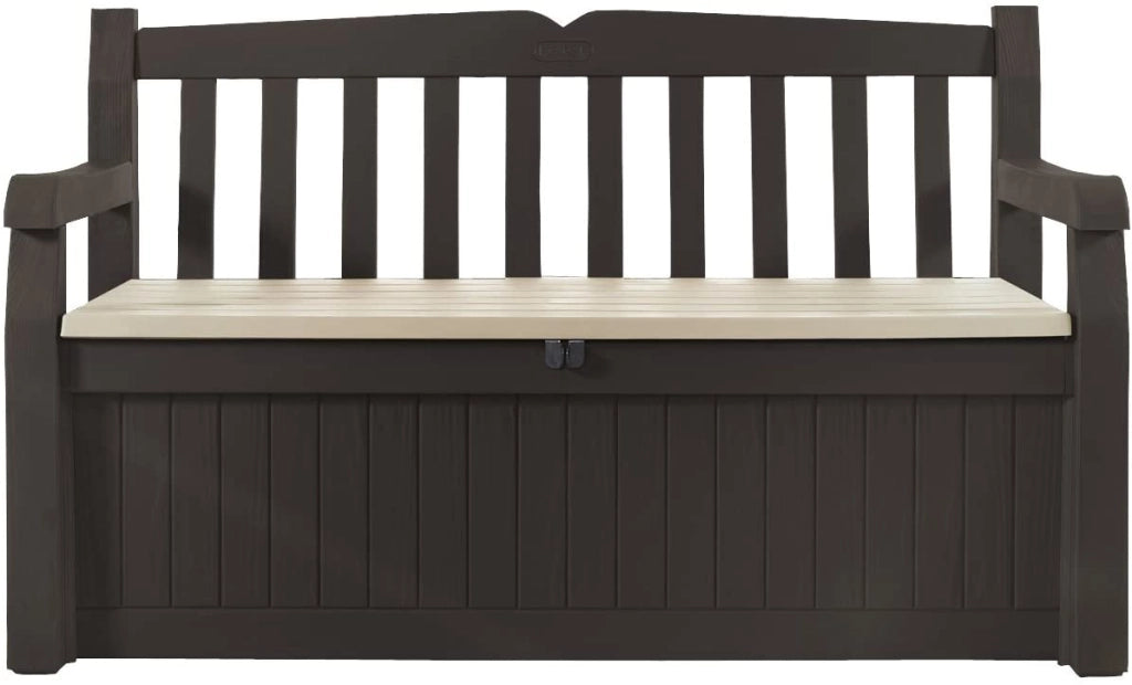 Panchina Contenitore da Giardino 140x60x84 cm in Resina Keter Eden Bench Marrone Panchina Contenitore da Giardino 140x60x84 cm in Resina Keter Eden Bench Marrone
