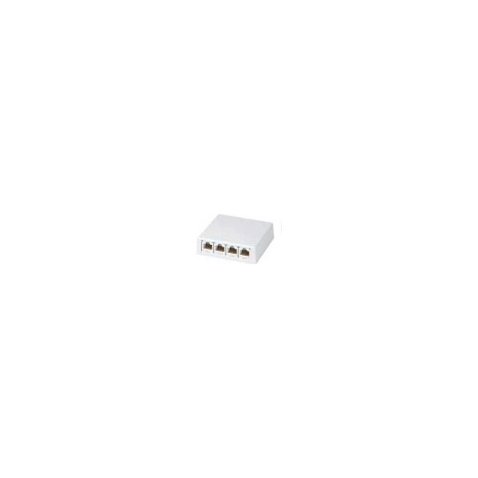 Panduit CBX4AW-AY Mini-Com Scatola da Parete 4 Prese RJ45 Cat 6A colore Bianco