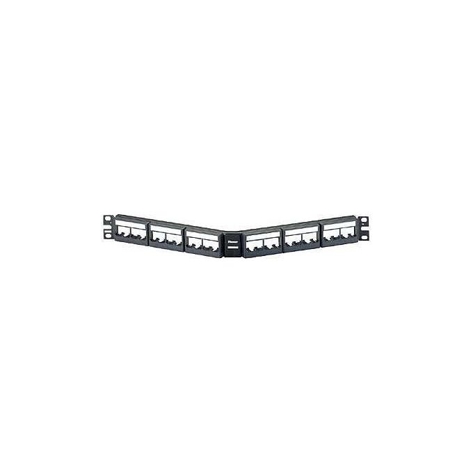 Panduit CPPLA24WBLY Pannello di Permutazione Modulare 24 Porte RJ45 1U Acciaio colore Nero