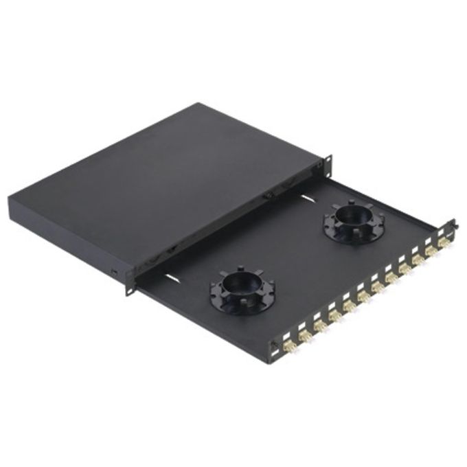 Panduit FD1W24BUDLCZ Cassetto Fibra Ottica 1U 24 Porte LC Duplex SM Nero