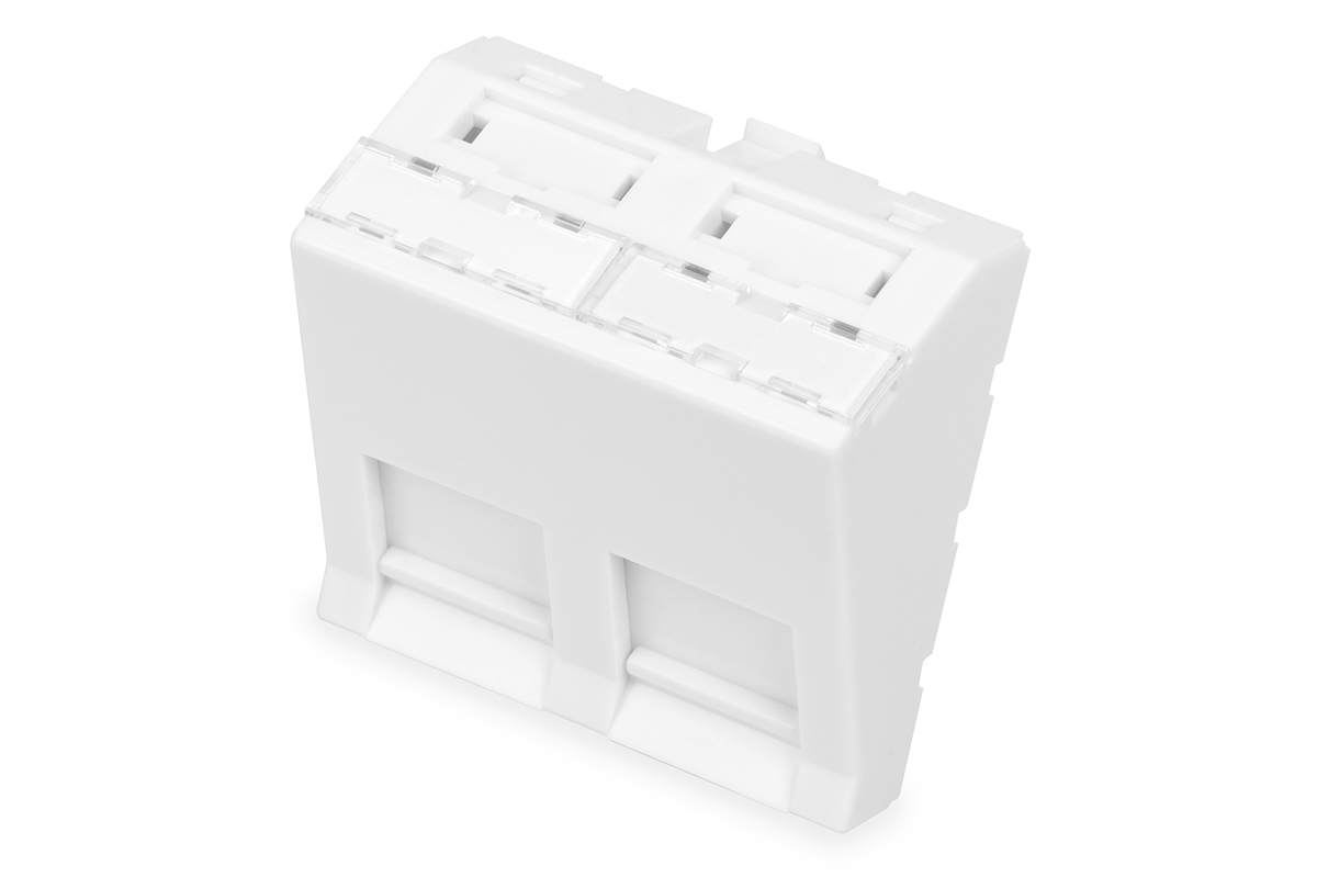 Pannello Frontale 2 Porte 45 X 45 Mm Angolato Per Telaio Dn-93802-5-Sh Pannello Frontale 2 Porte 45 X 45 Mm Angolato Per Telaio Dn-93802-5-Sh