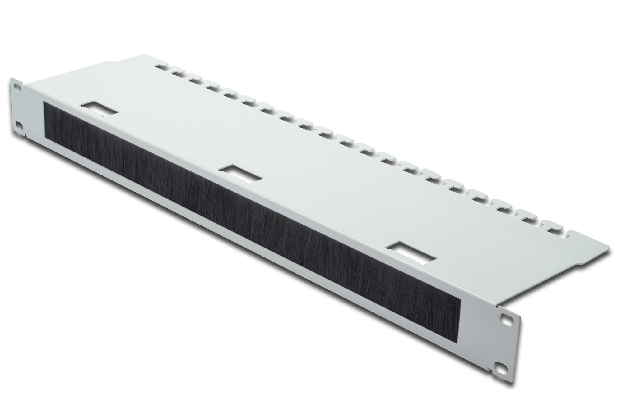 Pannello Gestione Cavi 1 Unità Con Foro Centrale Per Armadi Rack Colore Grigio