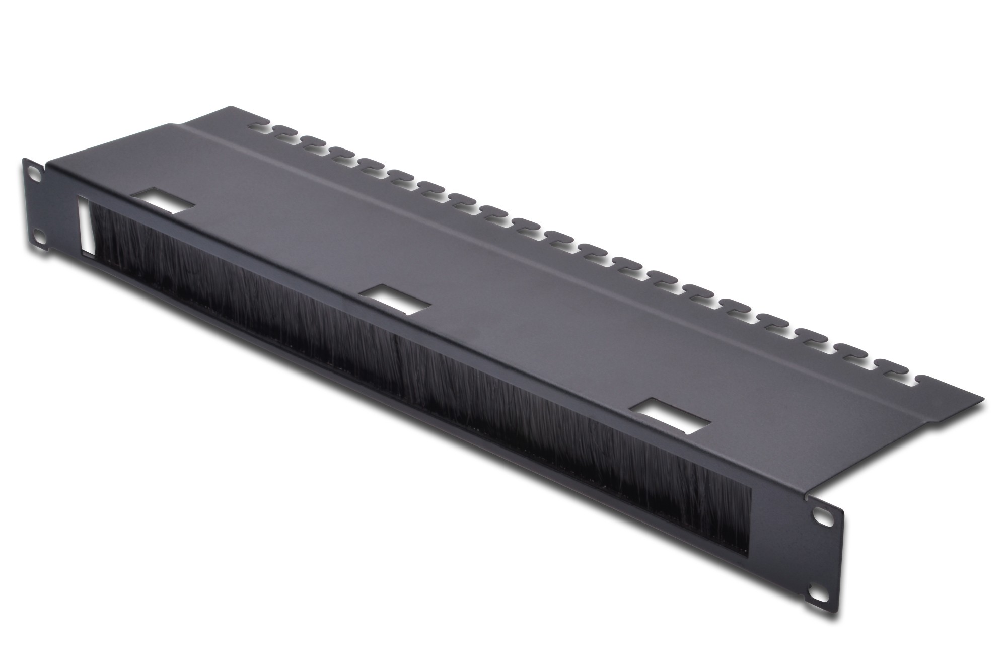 Pannello Gestione Cavi 1 Unità Con Foro Centrale Per Armadi Rack Colore Nero (Dn-19 Org-3U)