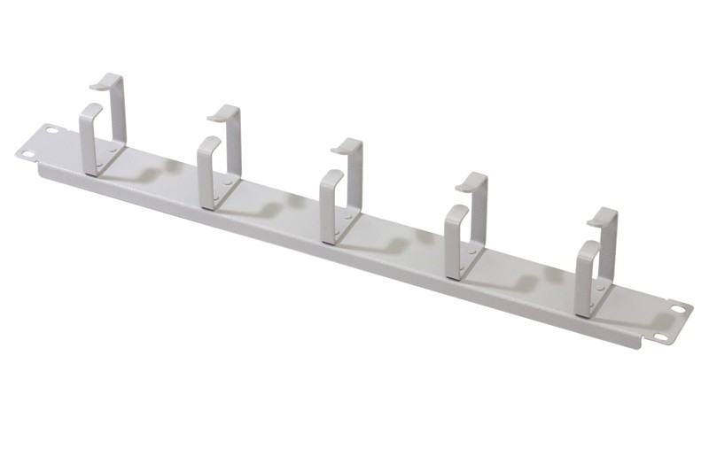 Pannello Guidacavi Con Anelli Per Armadi Rack 19 1U Grigio