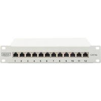Pannello patch 10" DN-91612S-EA-G, 12 porte, Cat.6a, Patch Panel