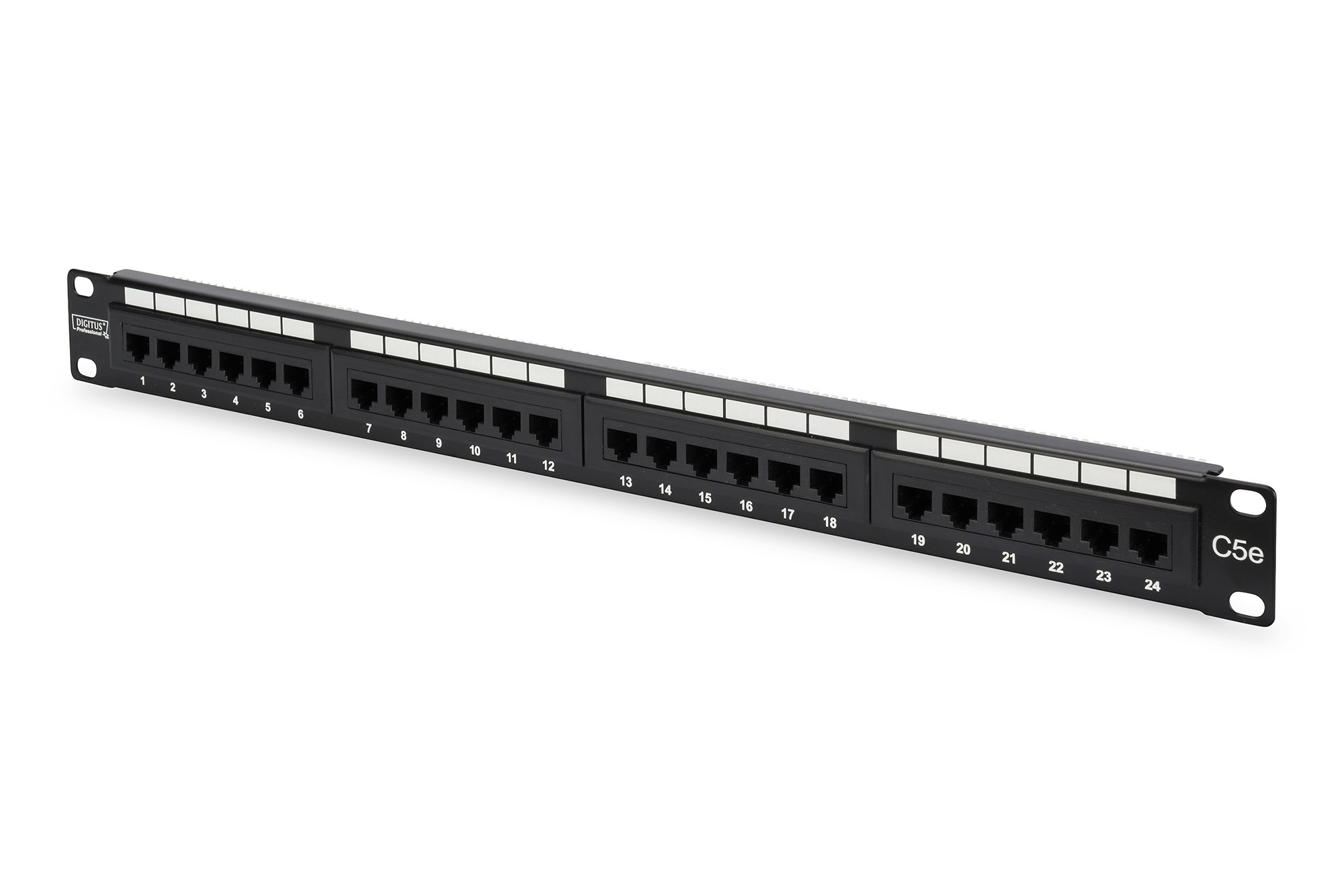 Pannello Patch 19 Non Schermato Utp 24 Porte 8 Poli Rj45 Per Reti Categoria 5E - 1 Unita' Pannello Patch 19 Non Schermato Utp 24 Porte 8 Poli Rj45 Per Reti Categoria 5E - 1 Unita'