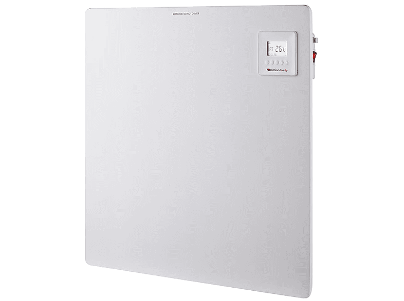 Pannello radiante MELCHIONI FAMILY BLANCO PLUS, Potenza 425 W, 3 livelli di calore, Elementi riscaldanti in ceramica, Telecomando, Bianco / Plastico