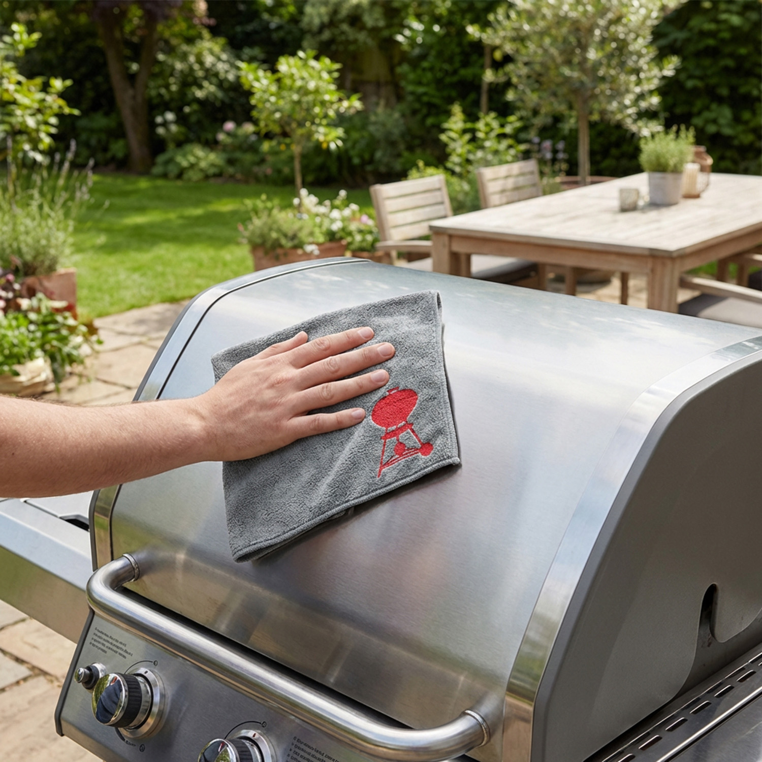Panno in microfibra per pulizia barbecue Weber