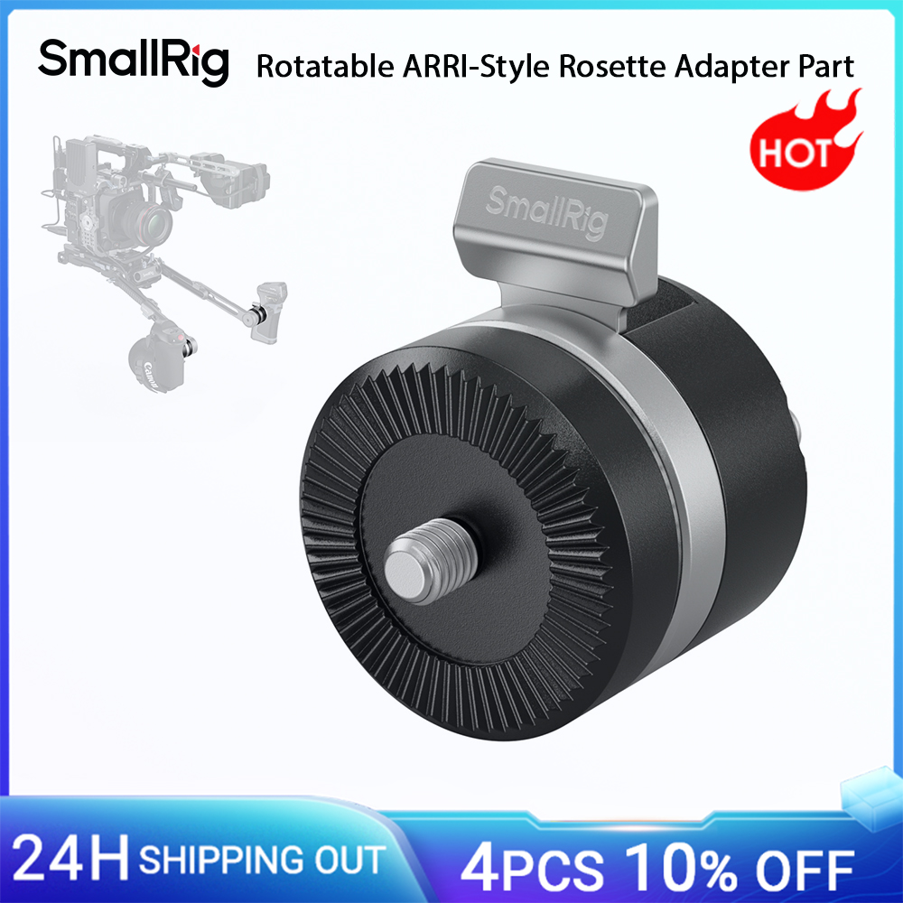 Parte adattatore rosetta girevole stile ARRI SmallRig per accessori rosetta ARRI standard consente la rotazione con un solo tocco -5134