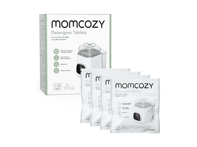 PASTIGLIE PER LAVABIBERON MOMCOZY DETERGENTS TABLETS 120PCS PASTIGLIE PER LAVABIBERON MOMCOZY DETERGENTS TABLETS 120PCS