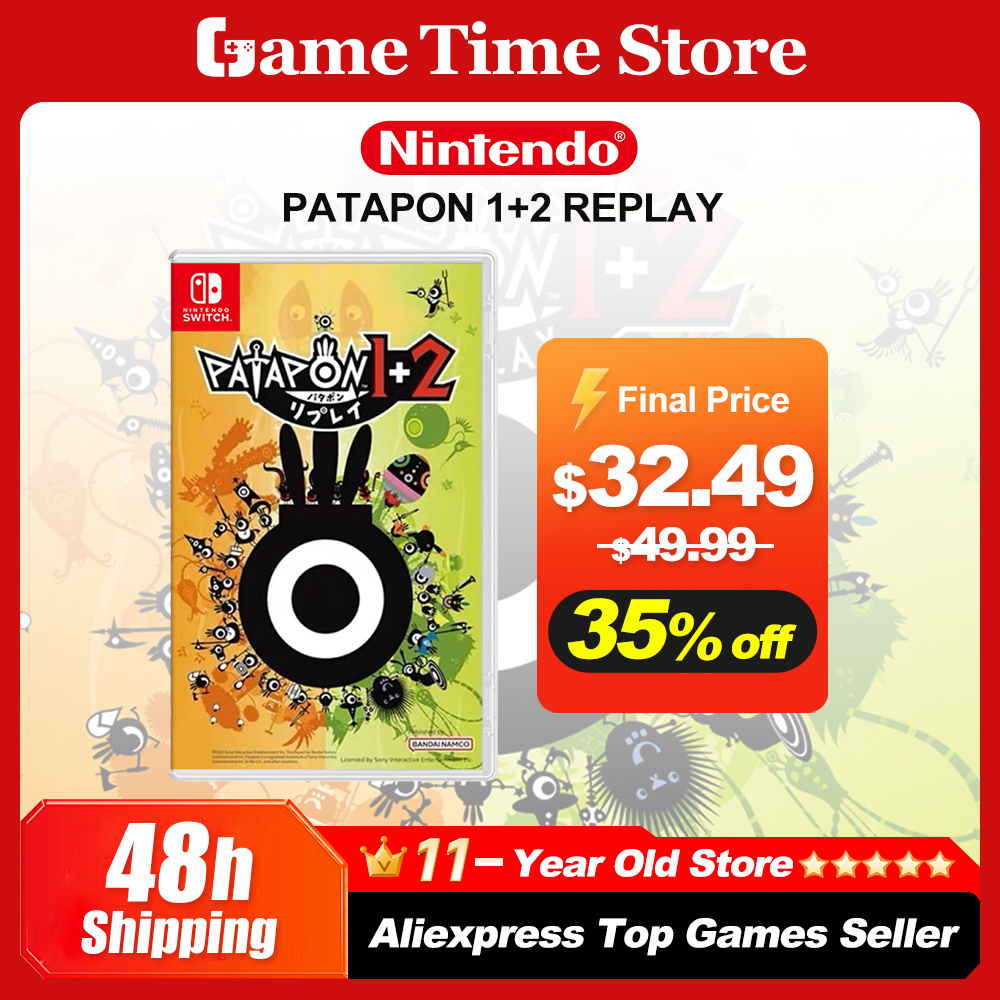 PATAPON 1 + 2 REPLAY Offerte di giochi per Nintendo Switch Gioco d'azione di carte di gioco fisico ufficiale al 100% per console di gioco Nintendo Switch