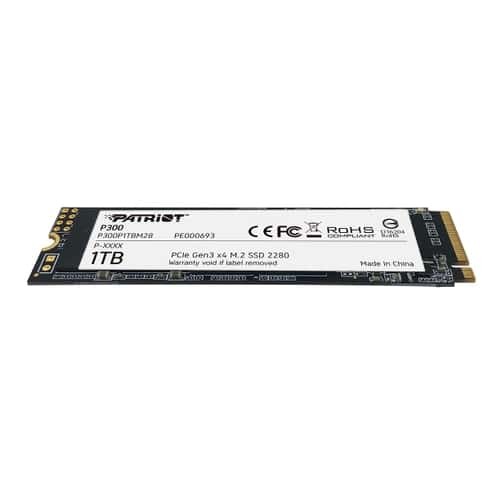 Patriot Memory P300 1 TB M.2 PCI Express 3.0 NVMe 3D NAND Patriot Memory P300 1 TB M.2 PCI Express 3.0 NVMe 3D NAND