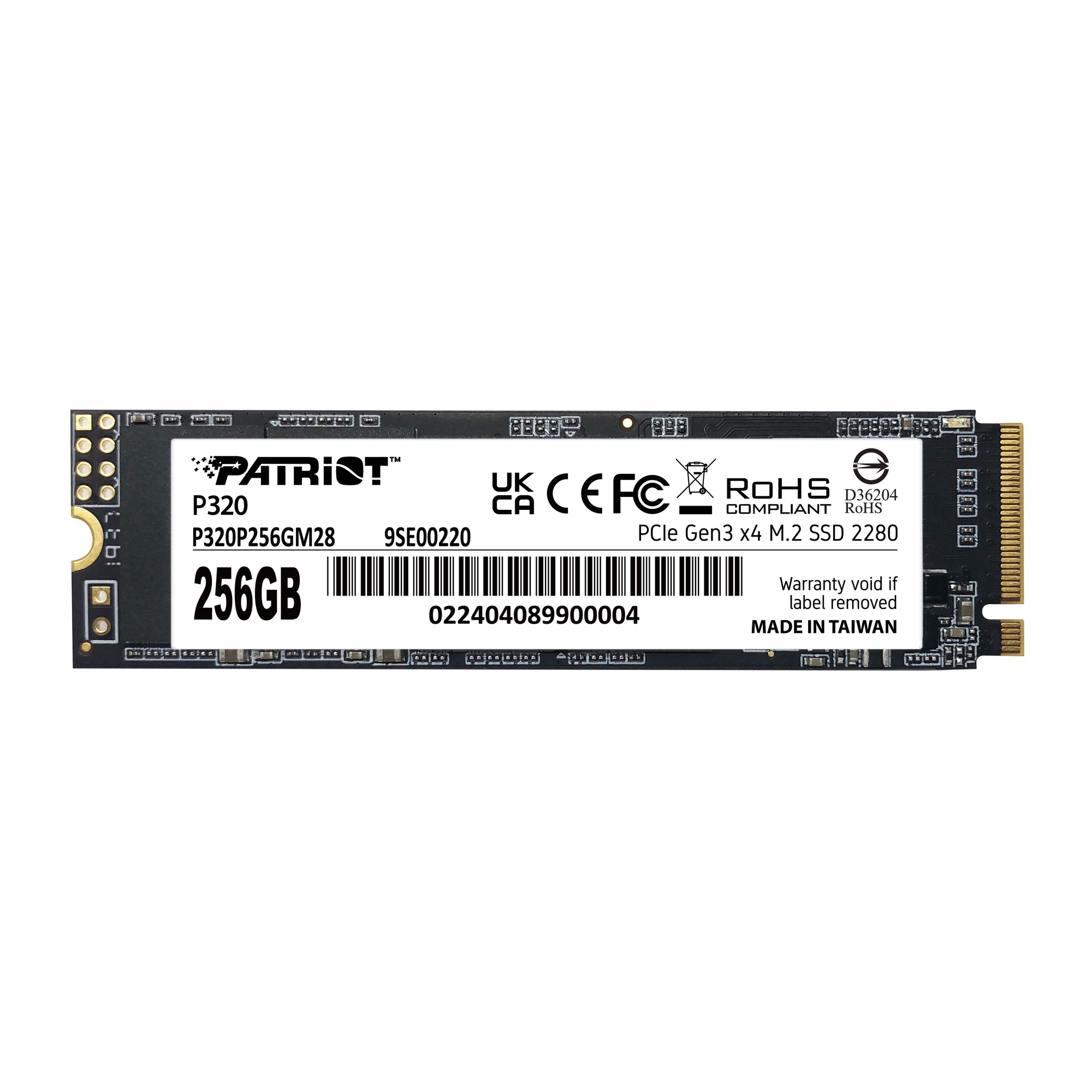 Patriot Memory P320 256 GB M.2 PCI Express 3.0 NVMe Patriot Memory P320 256 GB M.2 PCI Express 3.0 NVMe