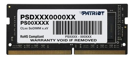 Patriot Memory Signature Line PSD48G320081S memoria 8 GB 1 x 8 GB DDR4 260-pin SO-DIMM