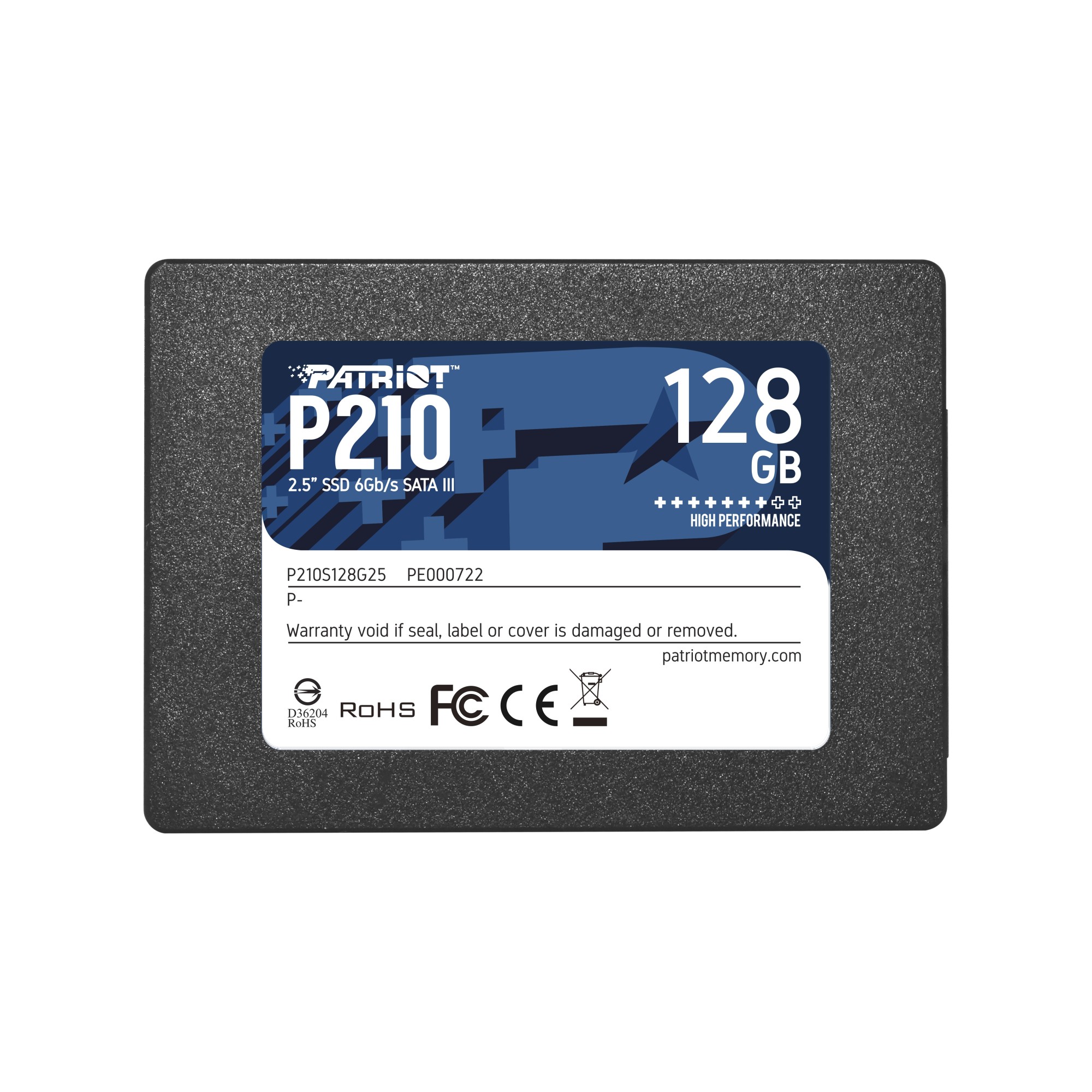 Patriot Ssd P210 128Gb Sata3 6Gb/S 25 450/430 Mb/S
