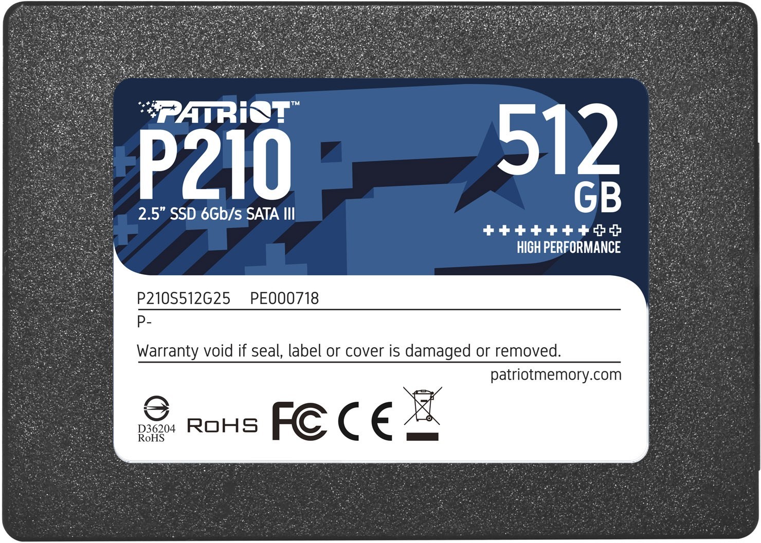 Patriot Ssd P210 512Gb Sata3 6Gb/S 25 520/430 Mb/S Patriot Ssd P210 512Gb Sata3 6Gb/S 25 520/430 Mb/S