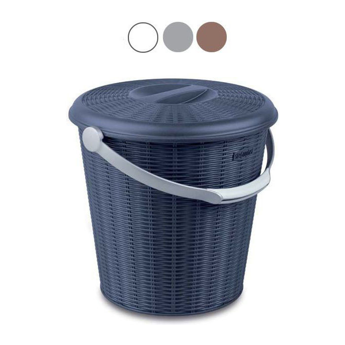 Pattumiera (10Lt) a pedale ELEGANCE Grigio 29608