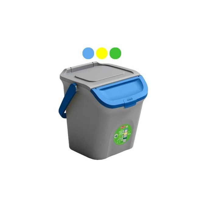 Pattumiera differenziata (28Lt) ECO WAY Grigio e Blu 69002