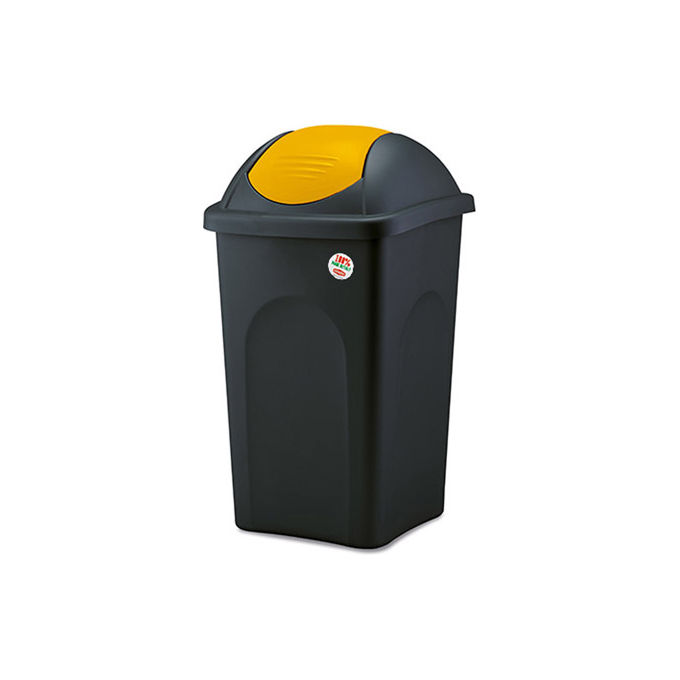 Pattumiera differenziata (30Lt) MULTIPAT Nero e Giallo 70211
