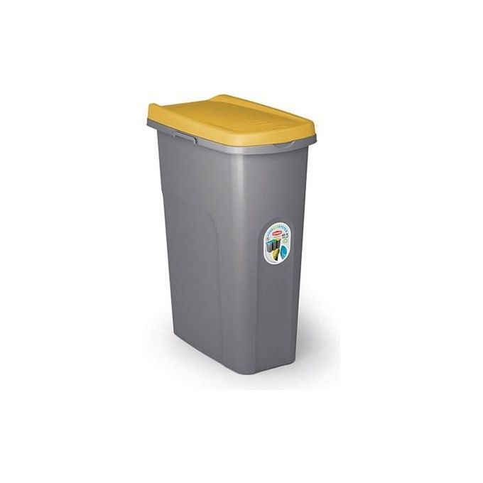 Pattumiera differenziata (40Lt) con ruote HOME BIN SYSTEM Giallo 70780