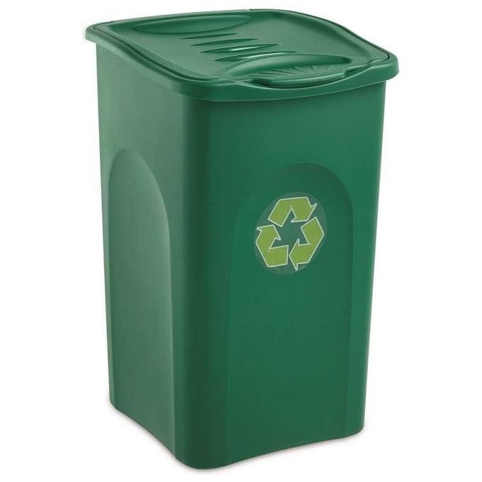 Pattumiera differenziata (50Lt) B LINE Verde 70602