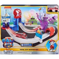 PAW Patrol, pista per macchinine Total City Rescue con veicolo di Marshall esclusivo da PAW PATROL IL FILM, scala 1:55, giocattoli per bambini dai 3 anni in su, Ippodromo