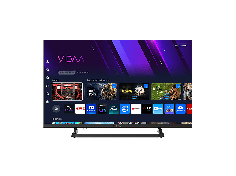 PEAQ PTV24VH-7025C TV LED, SMART TV, 24 ", HD, Processore Quad Core CA53, Classe E