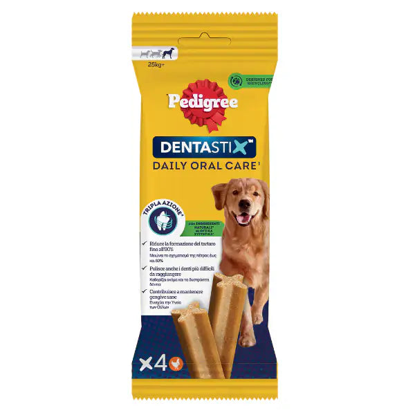 Pedigree Dentastix Large snack per l'igiene orale 4 Stick - 1° ORDINE? scegli tra BZR5 - BZR20 + 200 pt fedeltà