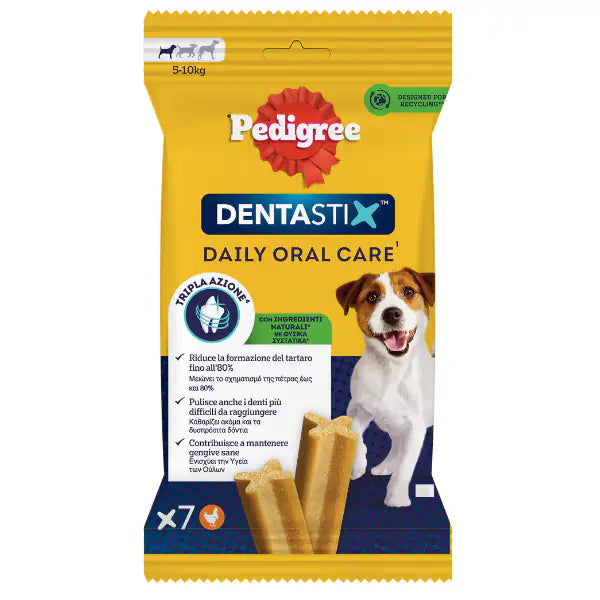 Pedigree Dentastix Mini snack per l'igiene orale 7 Stick - 1° ORDINE? scegli tra BZR5 - BZR20 + 200 pt fedeltà