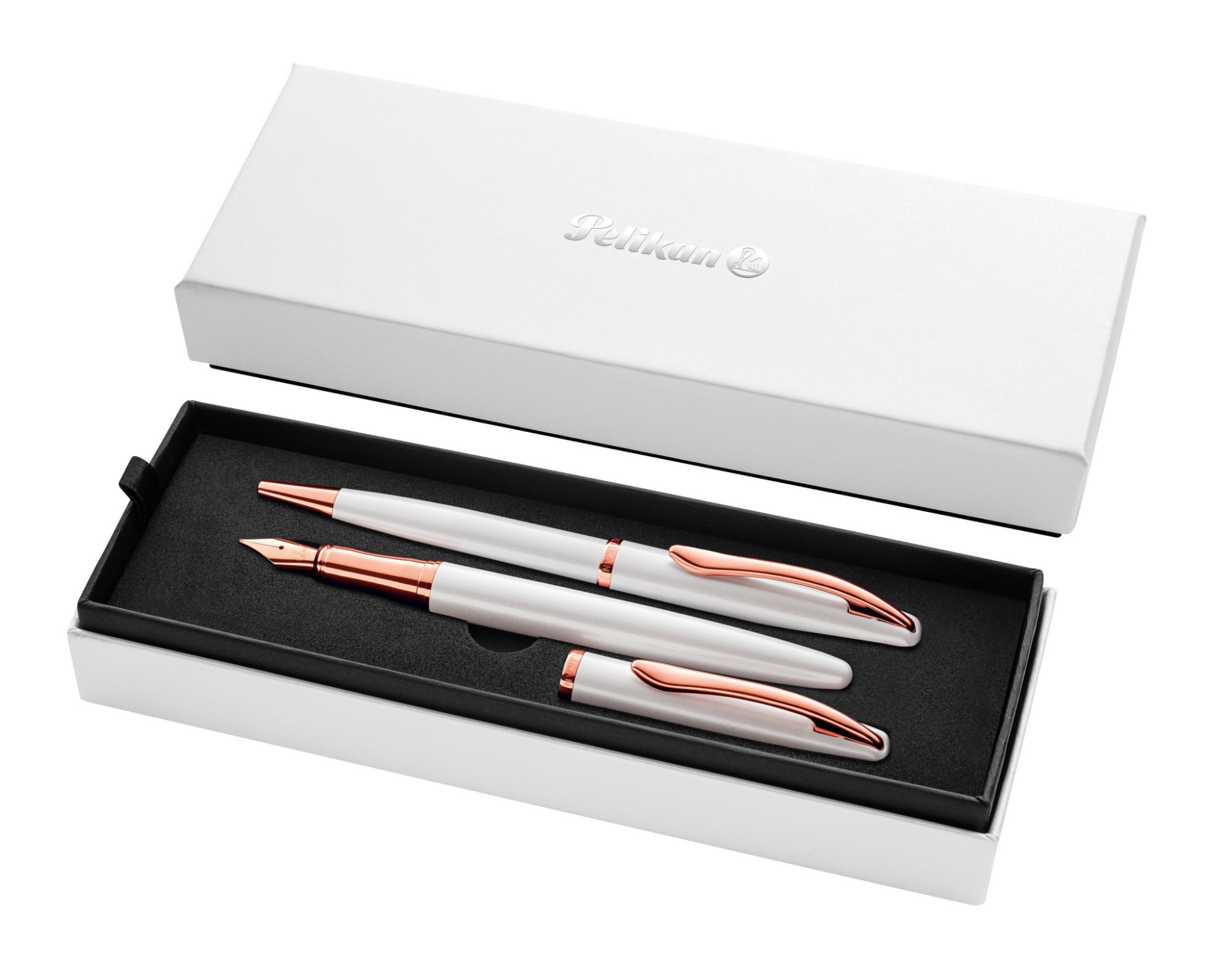 Pelikan Jazz Noble Elegance Oro Perlato Bianco 2 pz