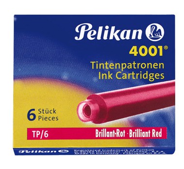 Pelikan TP/6 Rosso 6 pz Pelikan TP/6 Rosso 6 pz