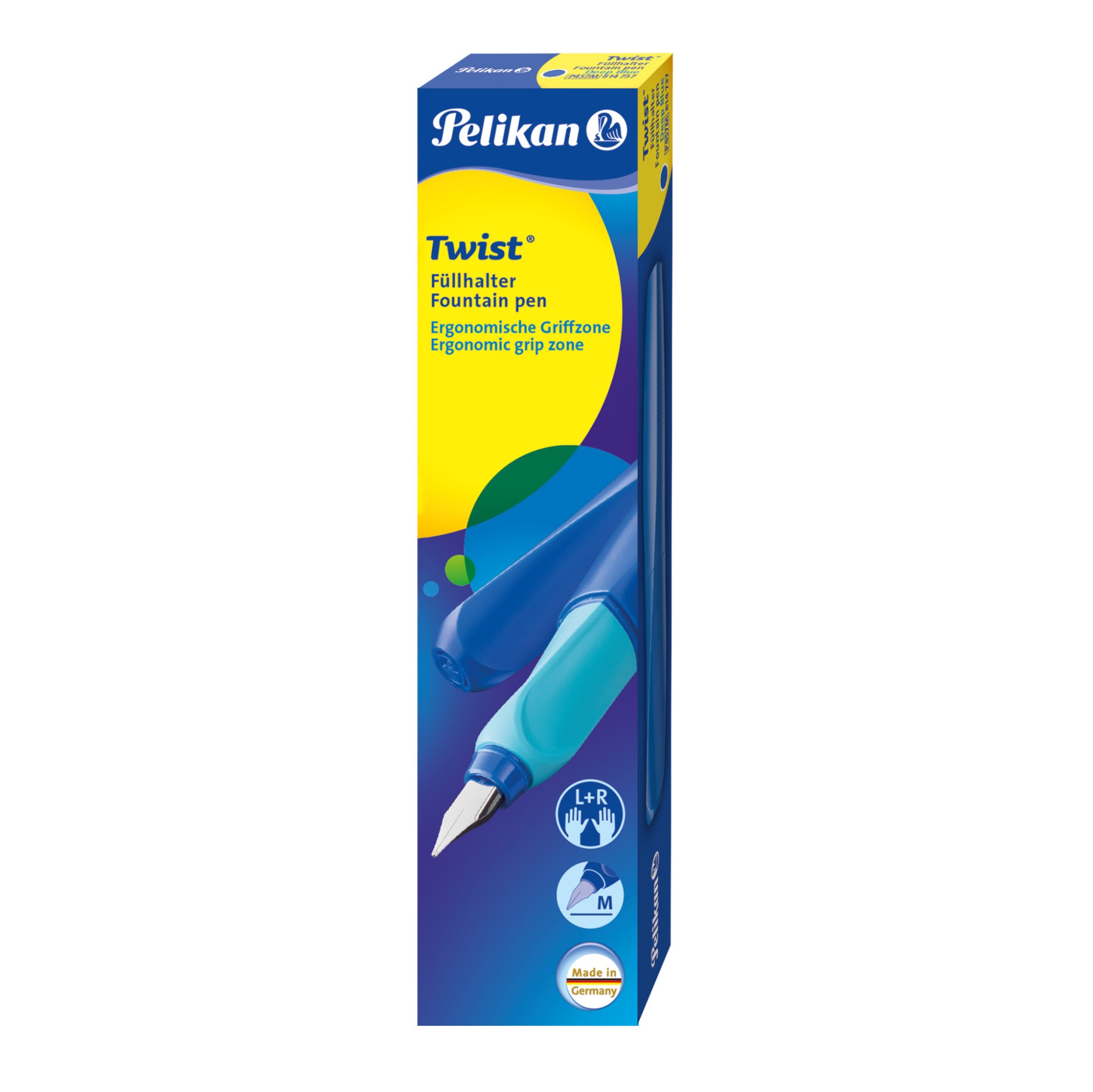 Pelikan Twist penna stilografica Sistema di riempimento della cartuccia Blu 1 pz Pelikan Twist penna stilografica Sistema di riempimento della cartuccia Blu 1 pz