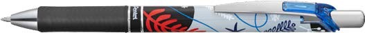 Penna a gel retrattile Pentel Energel tratto da 07 mm a 035 mm ricaricabile con impugnatura ergonomica inchiostro blu e design floreale giapponese. Penna a gel retrattile Pentel Energel tratto da 07 mm a 035 mm ricaricabile con impugnatura ergonomica inchiostro blu e design floreale giapponese.