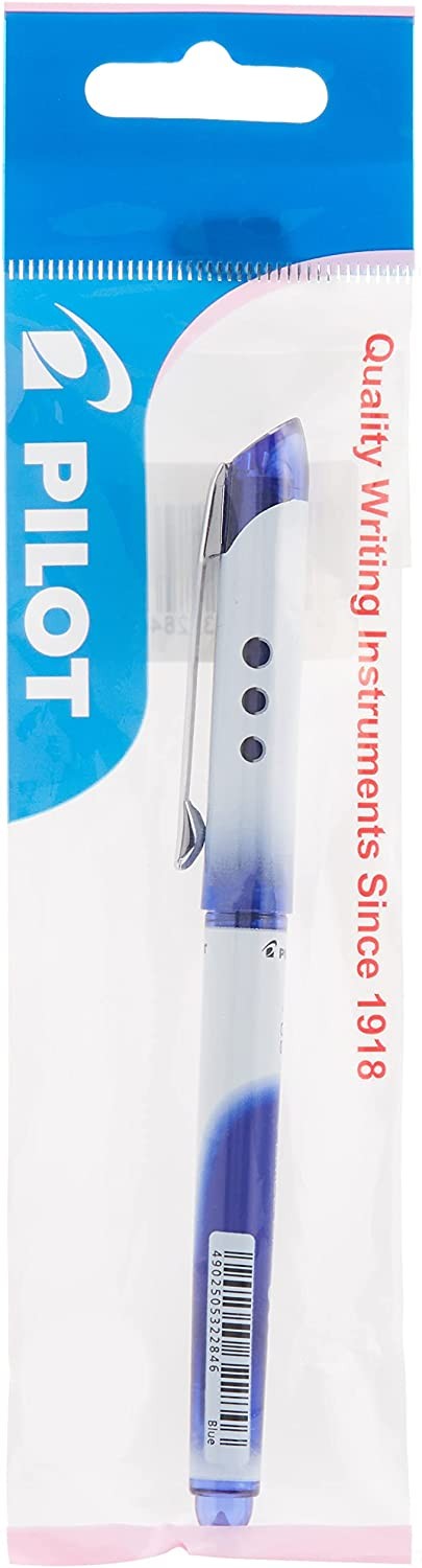 Penna a inchiostro liquido Pilot V Ball Grip 05 - Punta a sfera conica 05 mm - Linea 03 mm - Impugnatura in gomma - Colore blu Penna a inchiostro liquido Pilot V Ball Grip 05 - Punta a sfera conica 05 mm - Linea 03 mm - Impugnatura in gomma - Colore blu