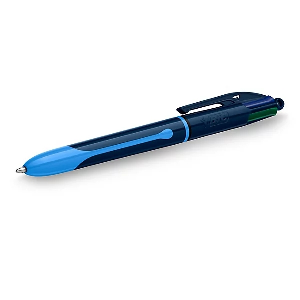 Penna a sfera retrattile Bic 4 Colors Smooth Drop - Punta media da 10 mm - Scrittura più fluida del 40% - 4 colori Penna a sfera retrattile Bic 4 Colors Smooth Drop - Punta media da 10 mm - Scrittura più fluida del 40% - 4 colori