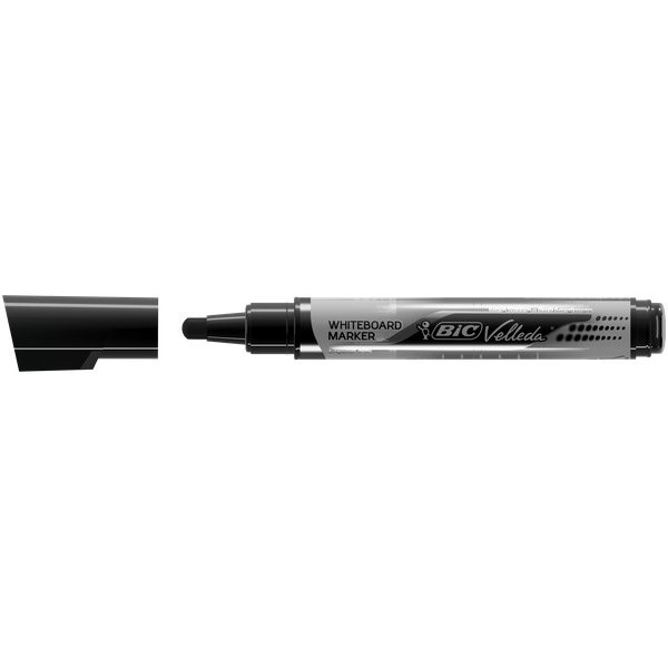 Pennarello Bic Velleda Tank Whiteboard - Linea 23 mm - Punta ogivale - Inchiostro a base di alcol - Cancellabilità ottimale - Colore nero Pennarello Bic Velleda Tank Whiteboard - Linea 23 mm - Punta ogivale - Inchiostro a base di alcol - Cancellabilità ottimale - Colore nero