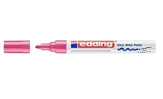 Pennarello indelebile Edding 750 - Punta tonda - Tratto da 2 a 4 mm - Inchiostro opaco - Asciugatura rapida - Rosa Pennarello indelebile Edding 750 - Punta tonda - Tratto da 2 a 4 mm - Inchiostro opaco - Asciugatura rapida - Rosa