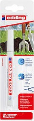 Pennarello indelebile per esterni Edding 8055 - Punta tonda da 1-2 mm - Inchiostro resistente all'usura allo sfregamento e alla luce - Bianco