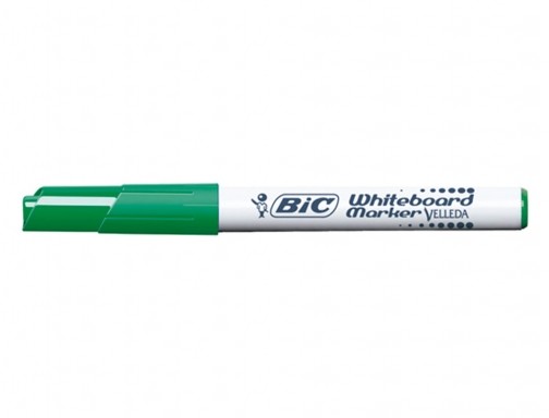 Pennarello per lavagna bianca Bic Velleda 1741 - Punta da 45 mm - Linea da 14 mm - Inchiostro a base di acetone - Cancellazione ottimale - Lunga durata - Colore verde