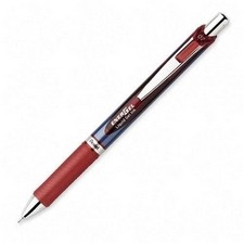 Pentel Energel XM Klick Penna retrattile a clip Rosso 1 pz Pentel Energel XM Klick Penna retrattile a clip Rosso 1 pz