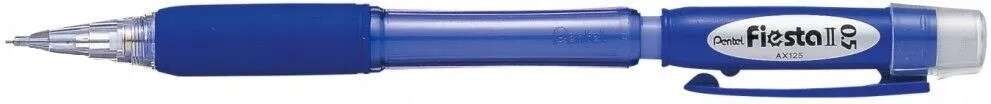 Pentel Fiesta II Portamine HB 05 mm con gomma - Include 2 ricariche - Impugnatura in gomma - Design ergonomico - Colore blu Pentel Fiesta II Portamine HB 05 mm con gomma - Include 2 ricariche - Impugnatura in gomma - Design ergonomico - Colore blu