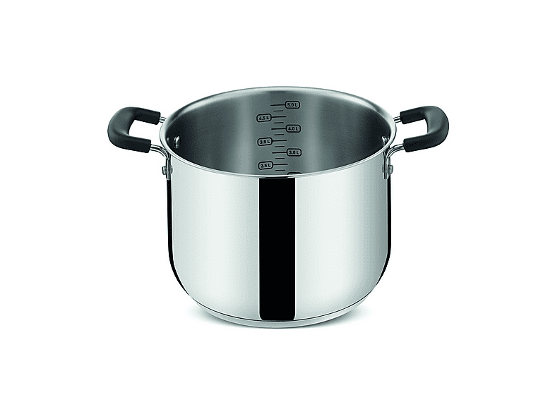 Pentola compatibile con Induzione e Gas LAGOSTINA Pratica Ø 22 cm, Acciaio Inox, Antiaderente