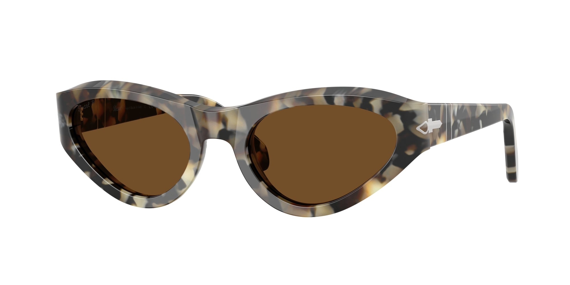 Persol Donna Persol PO0052S 107157 Occhiali da sole Acetato Tartaruga Marrone Farfalla Polarizzata