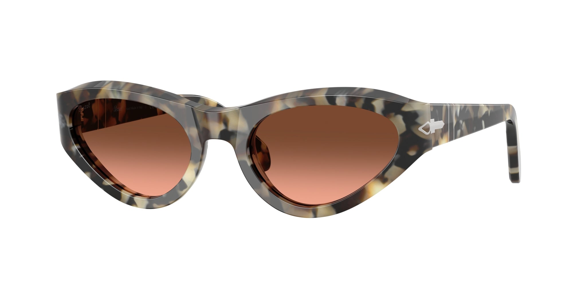 Persol Donna Persol PO0052S 1071A5 Occhiali da sole Acetato Tartaruga Rosa Farfalla Normale Sfumato