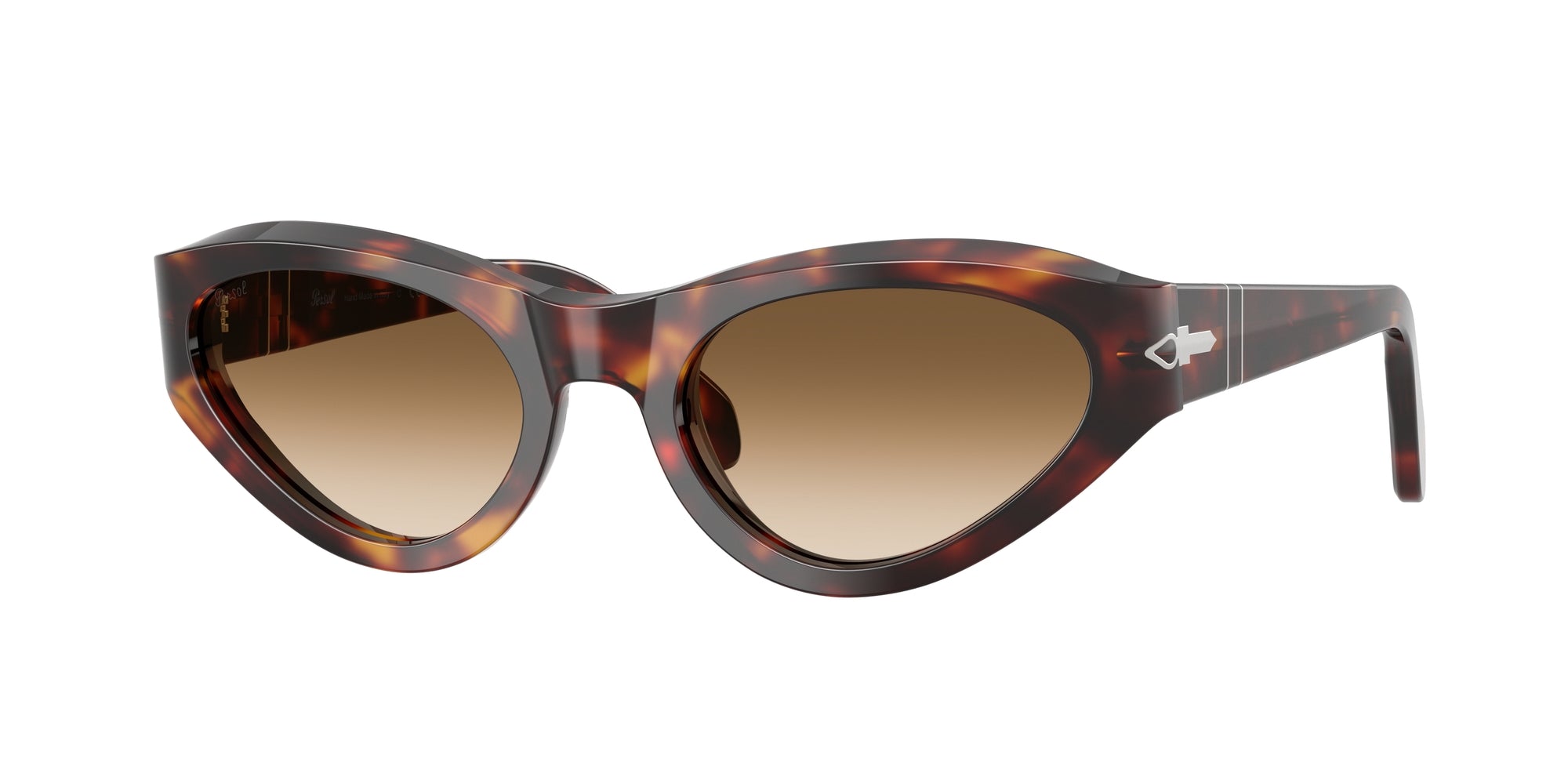 Persol Donna Persol PO0052S 24/51 Occhiali da sole Acetato Tartaruga Marrone Farfalla Normale Sfumato