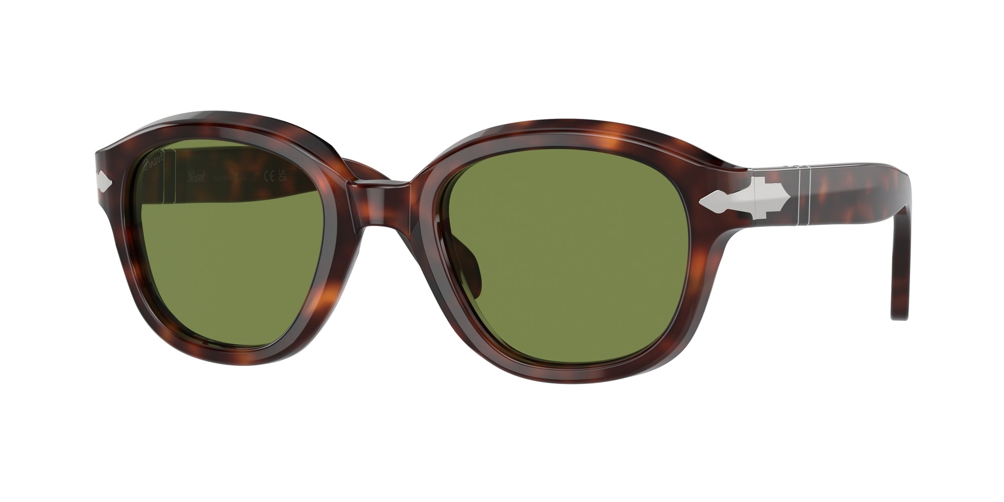 Persol Donna Persol PO0060S 24/4E Occhiali da sole Acetato Tartaruga Verde Pantos Normale