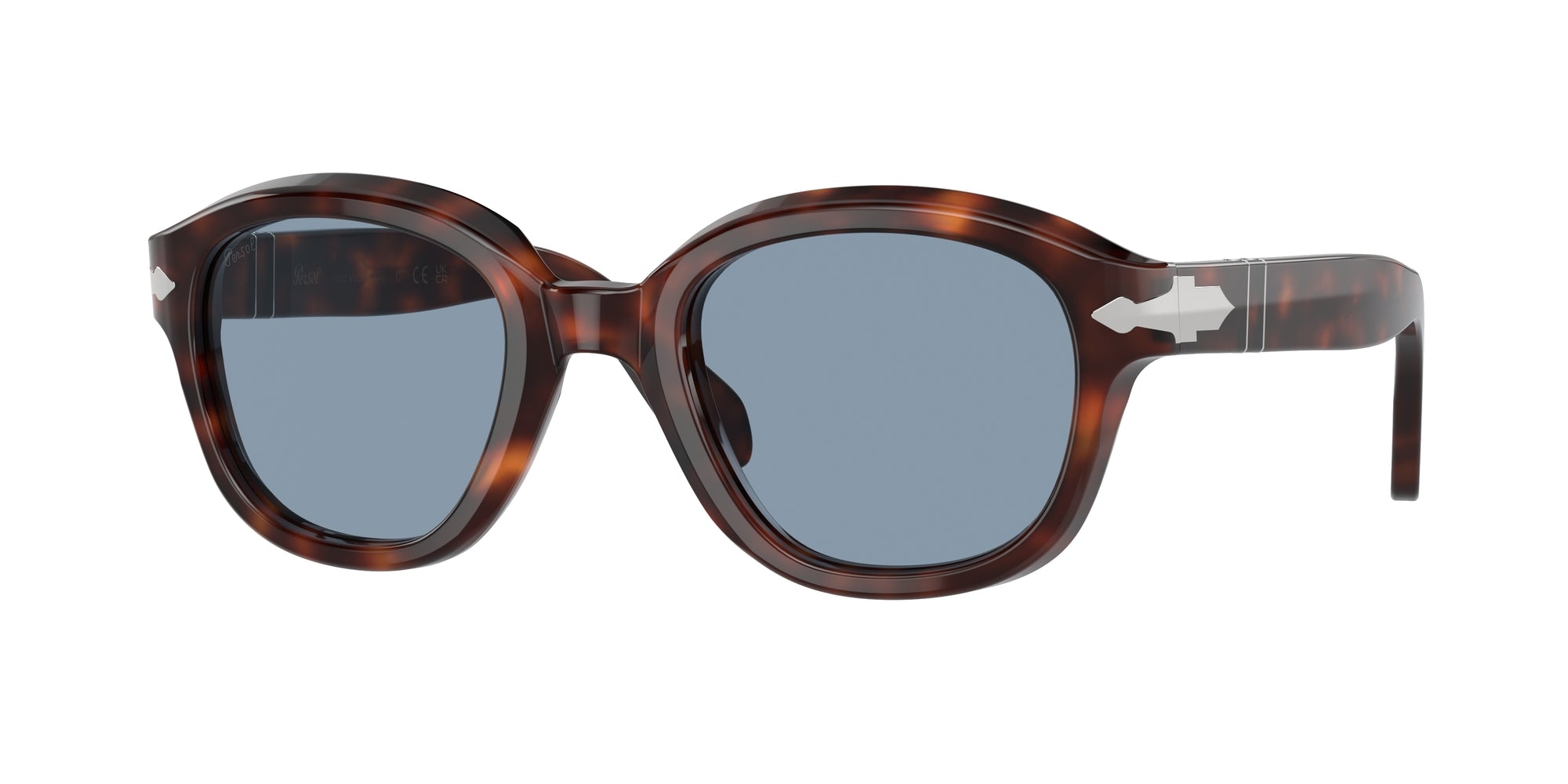Persol Donna Persol PO0060S 24/56 Occhiali da sole Acetato Tartaruga Blu Pantos Normale