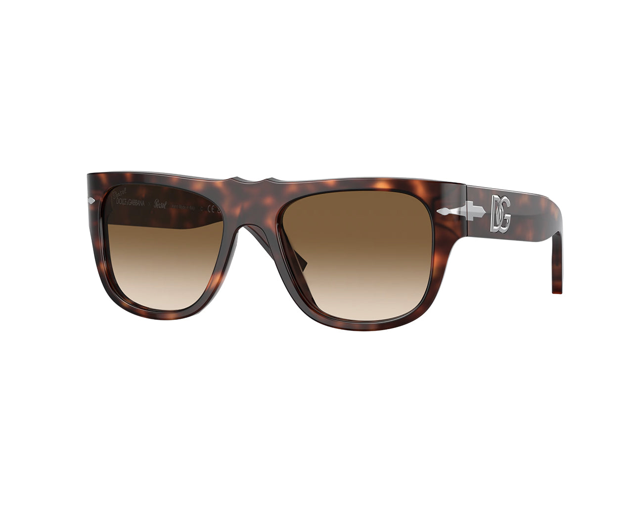 Persol Donna Persol PO3295S 24/51 Occhiali da sole Acetato Havana Marrone Squadrata Normale Sfumato